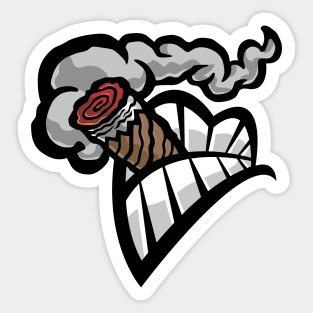 Cigarette mouth Sticker